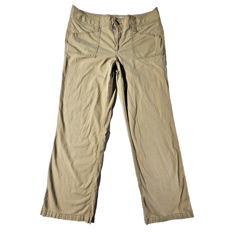 Dockers Womens‎ Khaki Metro Trousers Size 14 IDEAL FIT Slimming